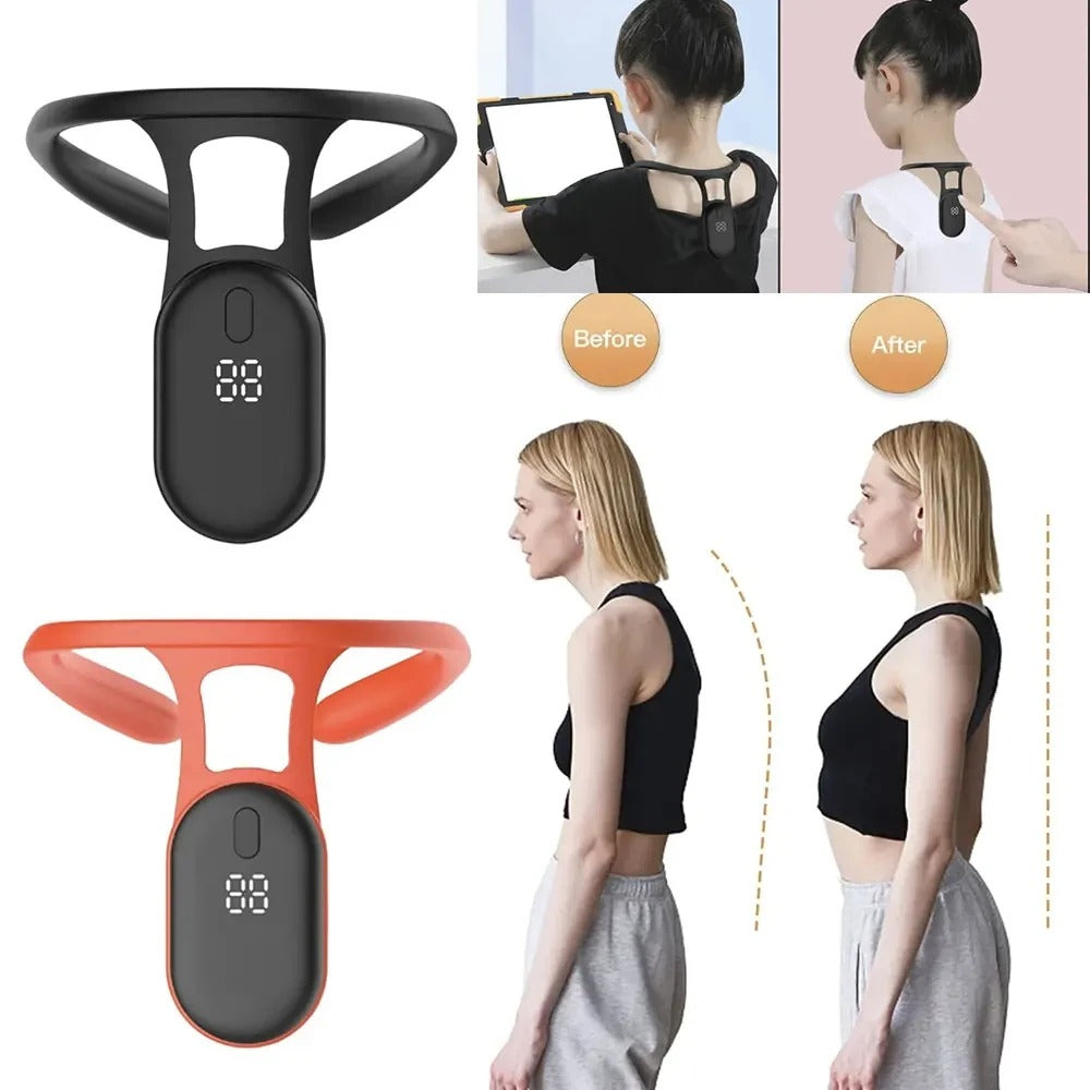 Smart Posture Corrector with Vibration Reminder | Adjustable Back Support Brace for Adults & Kids
