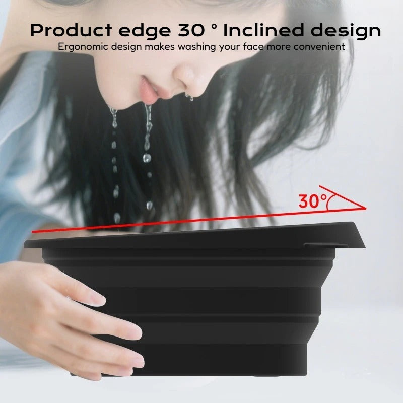 Collapsible Silicone Face Ice Bath Tray – Cold Therapy Facial Bowl for Puffiness, Glowing Skin & Travel Beauty Care