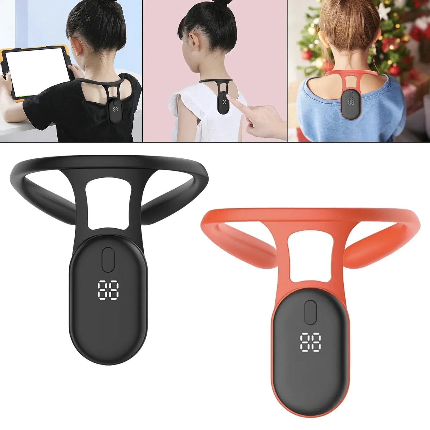 Smart Posture Corrector with Vibration Reminder | Adjustable Back Support Brace for Adults & Kids