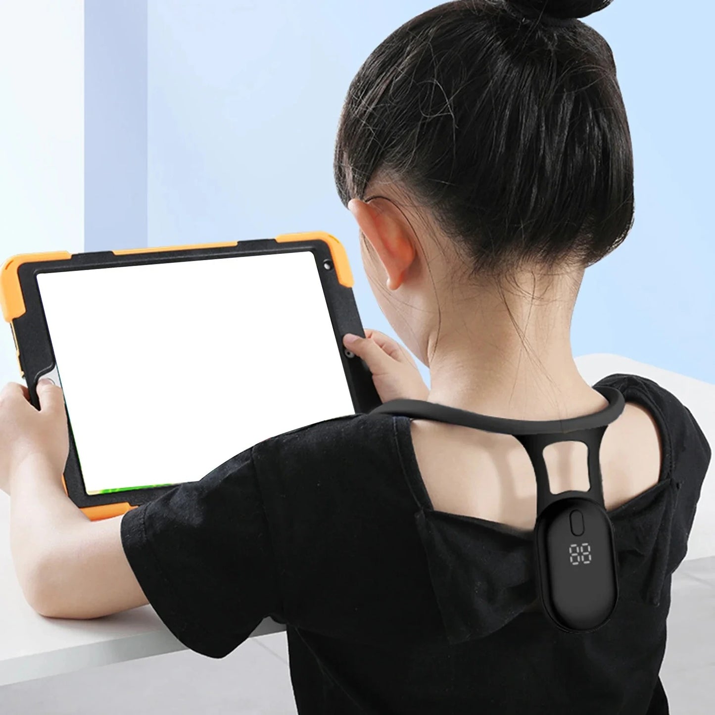 Smart Posture Corrector with Vibration Reminder | Adjustable Back Support Brace for Adults & Kids