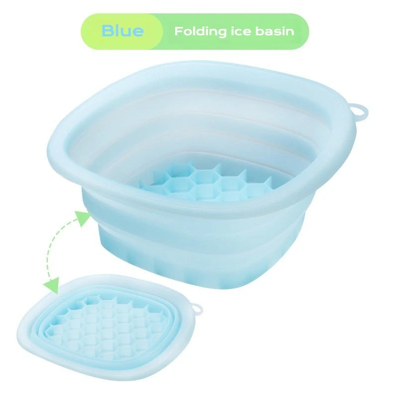 Collapsible Silicone Face Ice Bath Tray – Cold Therapy Facial Bowl for Puffiness, Glowing Skin & Travel Beauty Care