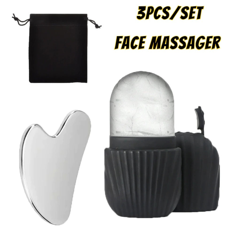 Ice Roller for Face & Eyes – Reduce Puffiness, Tighten Skin & Shrink Pores