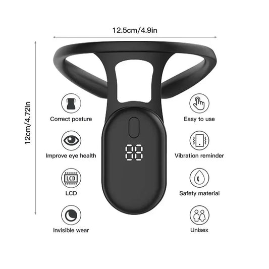 Smart Posture Corrector with Vibration Reminder | Adjustable Back Support Brace for Adults & Kids
