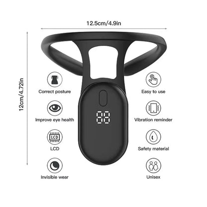 Smart Posture Corrector with Vibration Reminder | Adjustable Back Support Brace for Adults & Kids