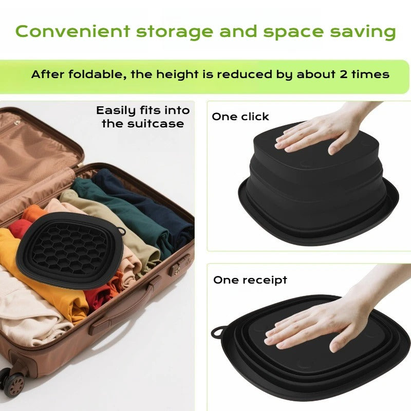 Collapsible Silicone Face Ice Bath Tray – Cold Therapy Facial Bowl for Puffiness, Glowing Skin & Travel Beauty Care