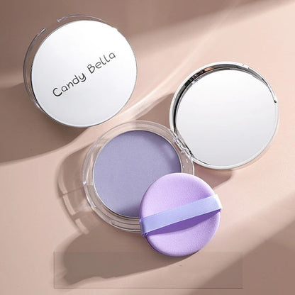 Candy Bella Violet Cream-to-Powder Foundation – Long-Lasting Oil-Control Compact for Natural & Flawless Skin