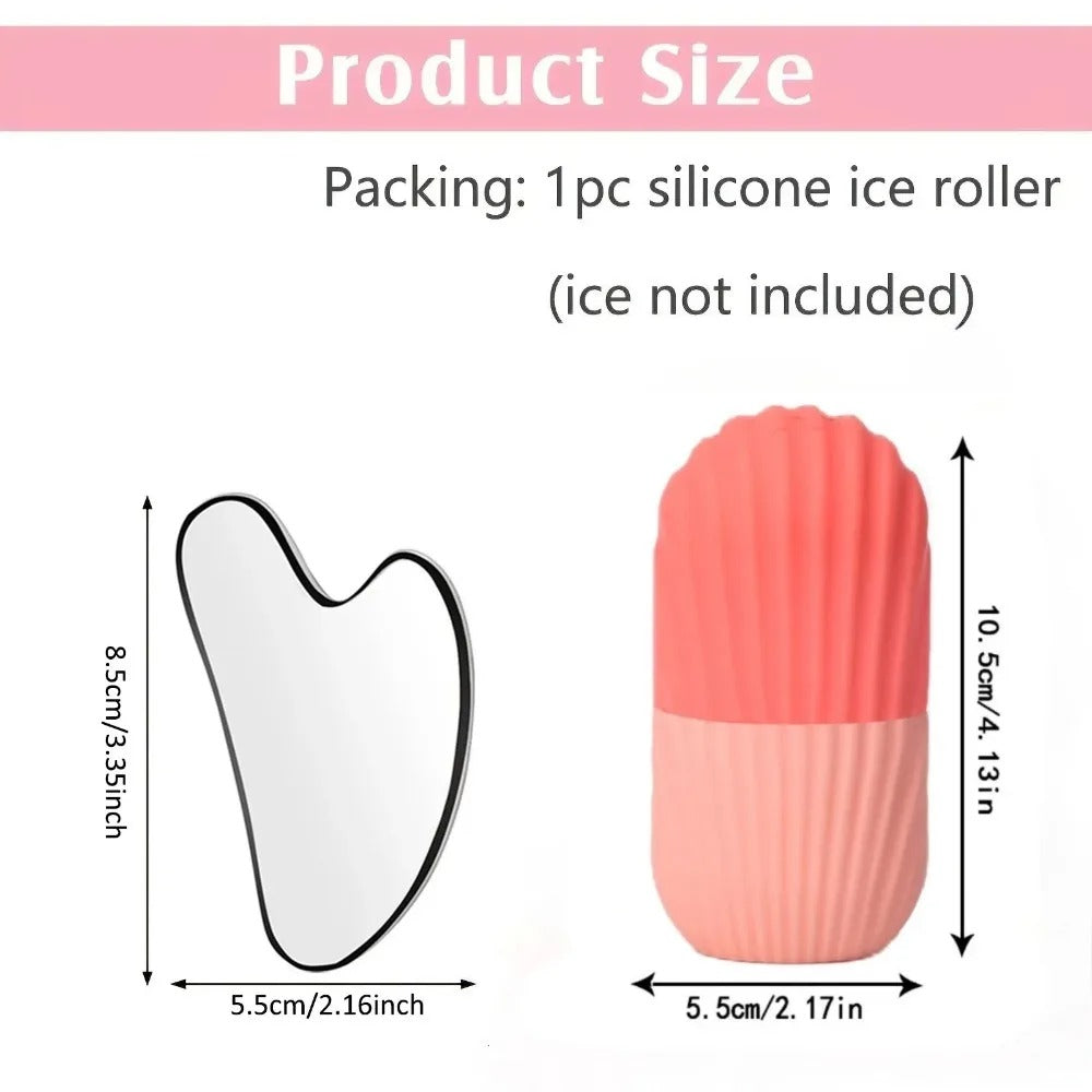 Ice Roller for Face & Eyes – Reduce Puffiness, Tighten Skin & Shrink Pores