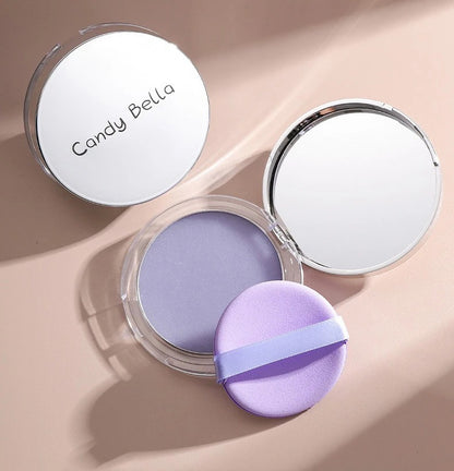 Candy Bella Violet Cream-to-Powder Foundation – Long-Lasting Oil-Control Compact for Natural & Flawless Skin